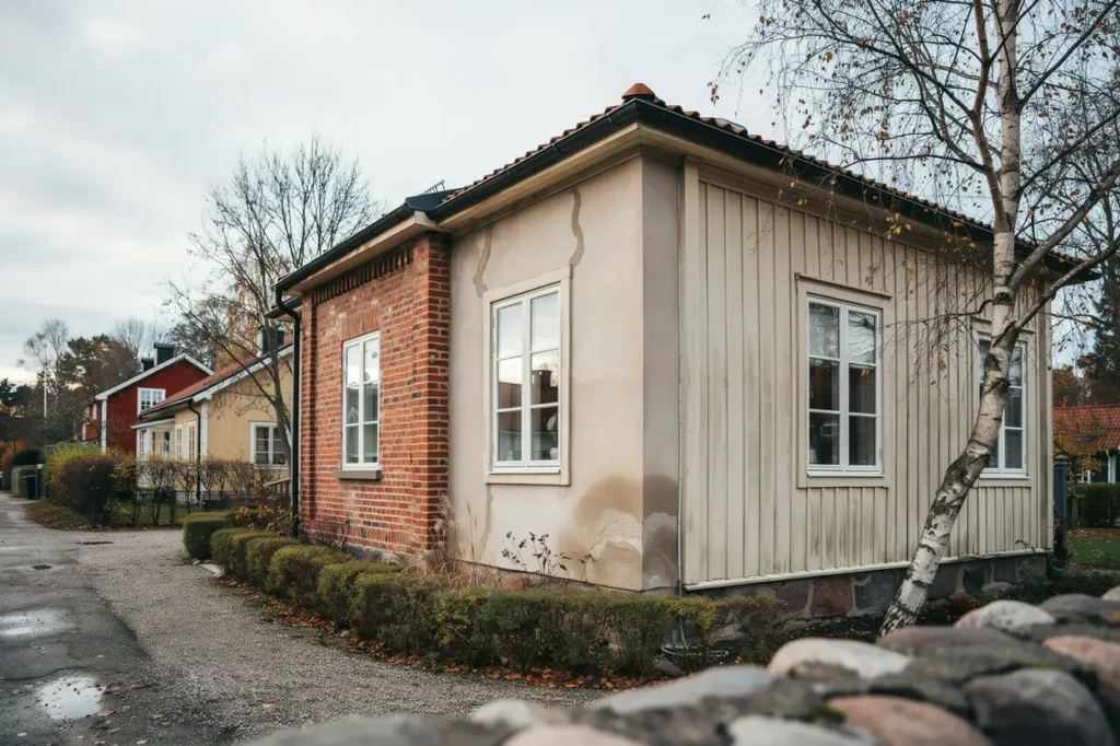 s v ljer du r tt fasadmaterial till villan tegel puts eller tr