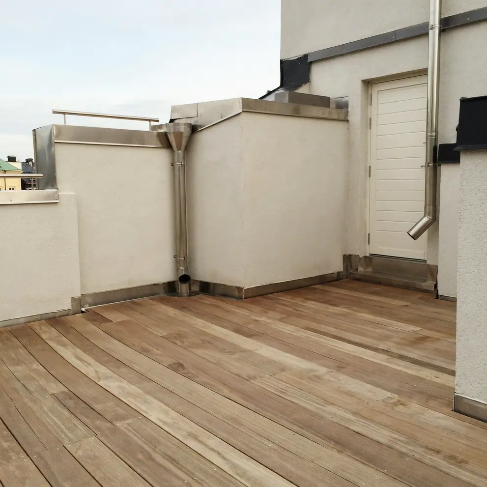 renovera lackage takterrass balkong upplands vasby stockholm